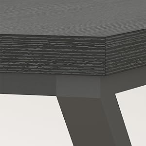 LVB Black Long Computer Desk, Large Industrial Pc Study Home Office Desk, Modern Wood Metal  DESK