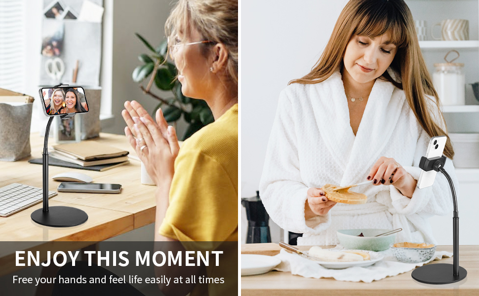 LILANZo Cell Phone Stand, Adjustable Gooseneck Phone Holder