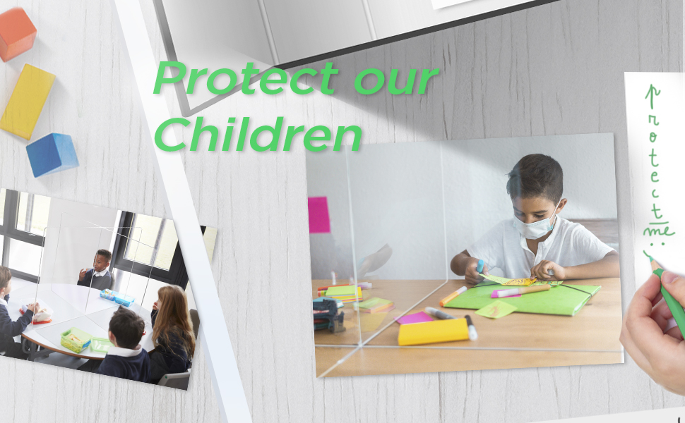 Sneeze Guard Table Divider by SPEEDYORDERS 4 Persons