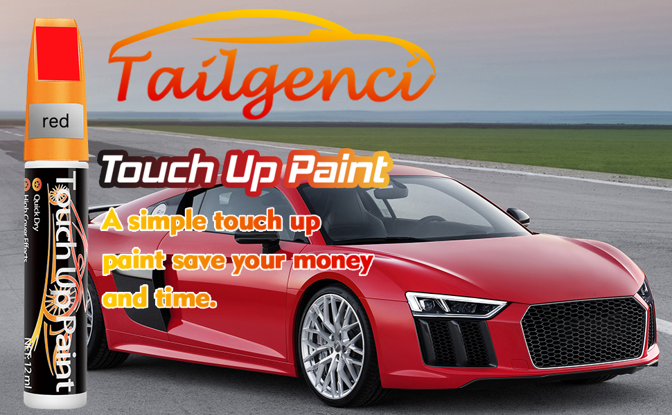 Red Touch Up Paint for Cars, Quick And Easy Car Scratch