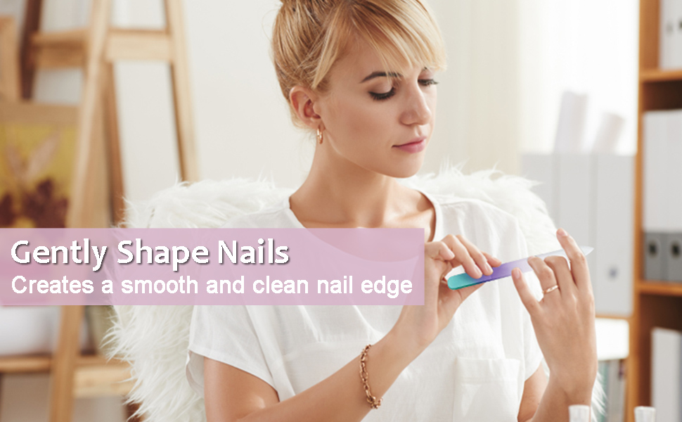 Glass nail file and buffer