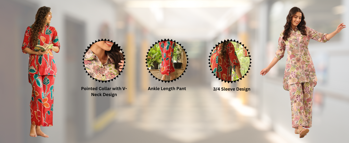 Co ord set for women kurta set for women kurti pent set rayon material fabric 2 pair set for women