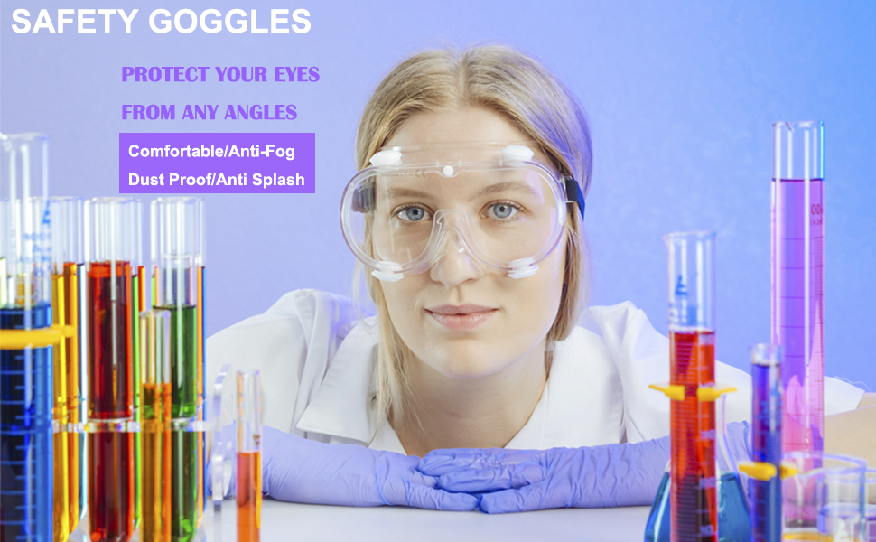 Safety Goggles PROTECT YOUR EYES FROM ANY ANGLES