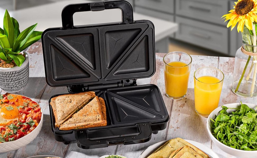 Innoteck Kitchen Pro Deep Fill 2 Slice Sandwich Toaster 900W