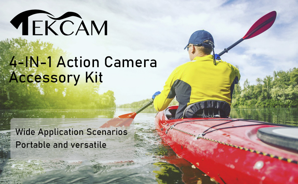 TEKCAM d'action Caméra Sangle de tête de Bandeau Compatible avec