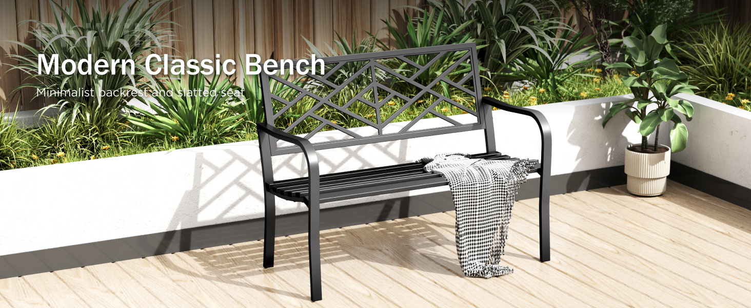 outdoor garden bench