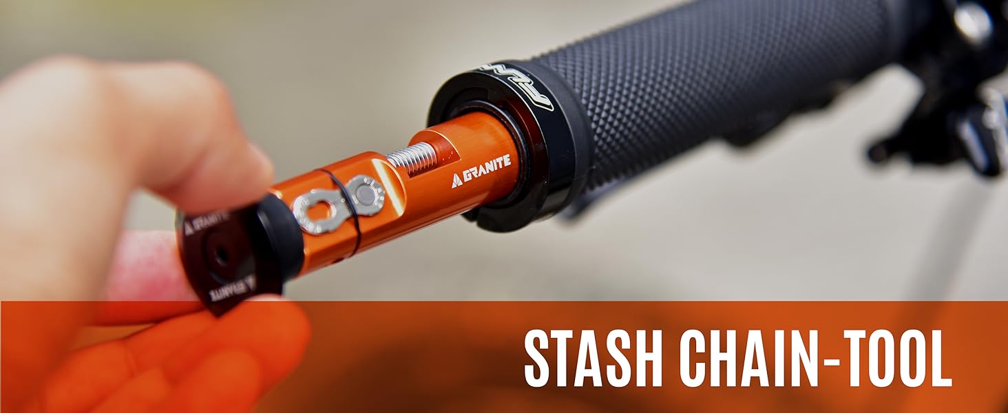 Granite グラナイト スタッシュ Stash 自転車チェーン修理ツールキットセット-ハンドルバーに内蔵可能-使いやすいチェーンスプリッタ