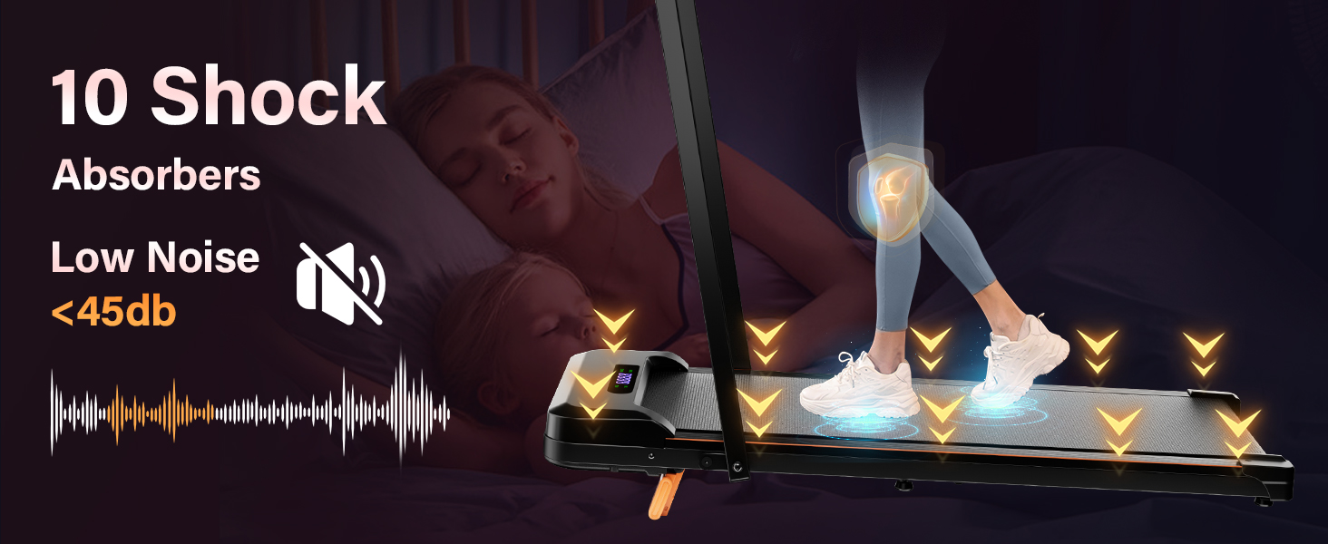 2.5HP Portable Treadmills with Panel & Remote Control