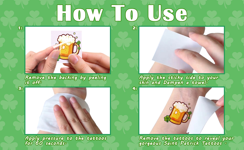 St Patricks Day Temporary Tattoos 