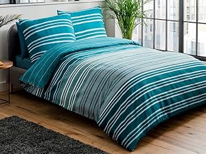 Texture stripe duvet set