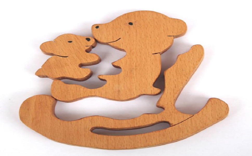 Teddy/Panda Rocking Baby and Mummy Jigsaw Puzzle Game