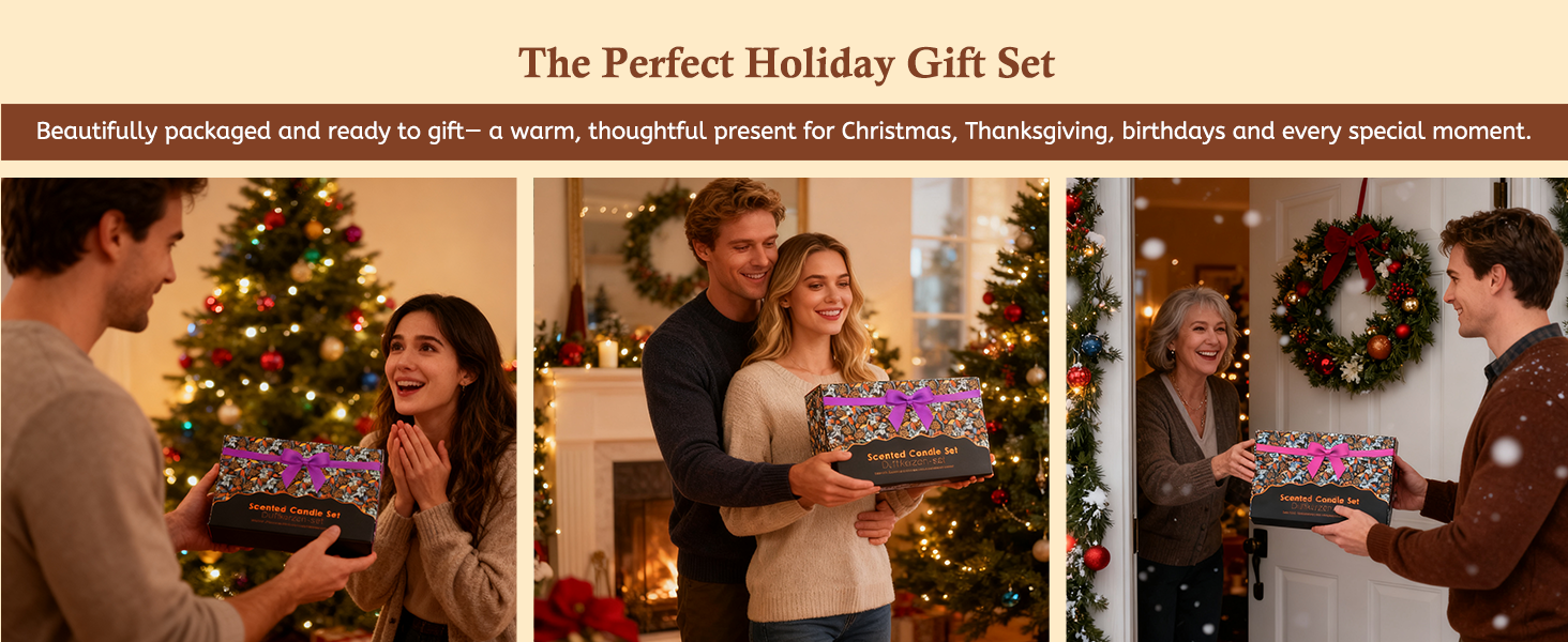 Holiday Candles Gift Set