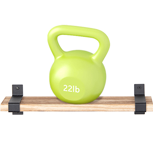 LAVIEVERT Floating Shelves Wall Mounted, Solid Wood Wall Storage Shelves