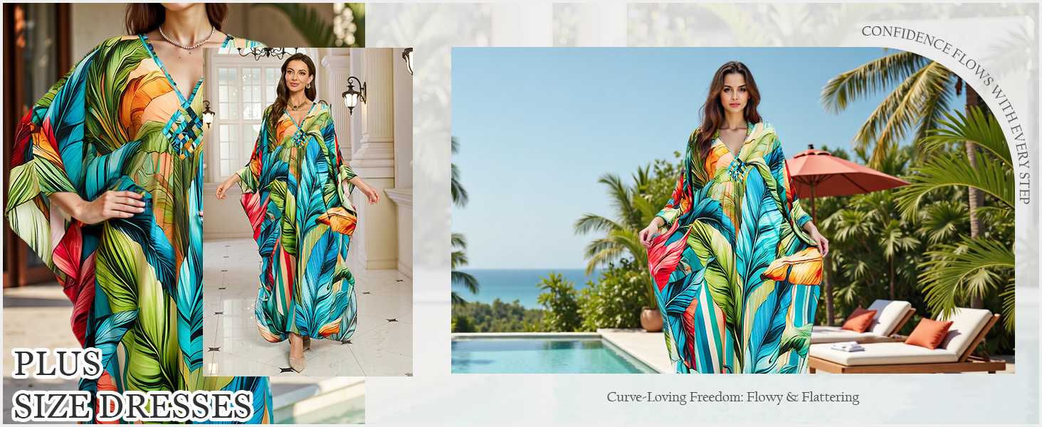 beach kaftan dresses for women