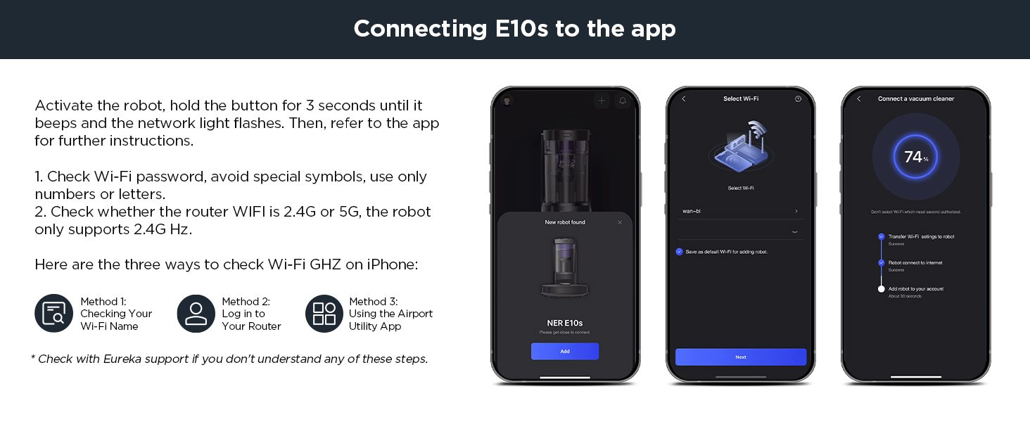 How to connect E10s to the APP