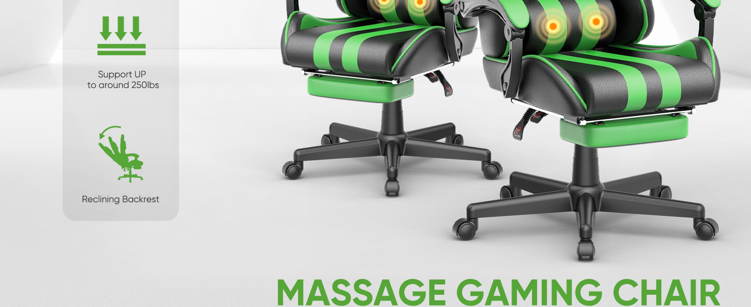 green gaming chair gamer chair
