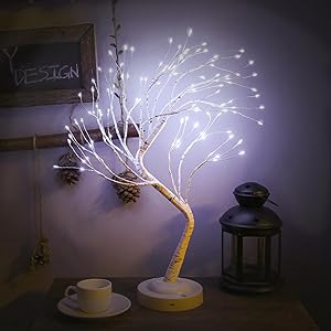 Amazon.com: 20'' LED Birch Tree Light,108L Bonsai Tree Lamp