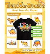 TransOurDream Dark Heat Transfer Paper for Inkjet Printer (10 Sheets, 8.5x11