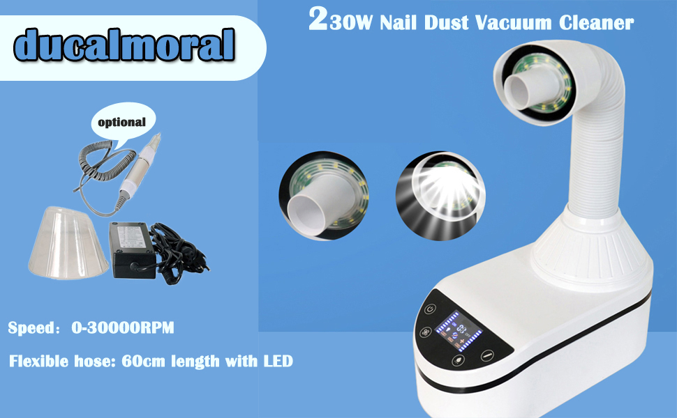 Nail Dust Collector, 230W Nail Dust Vacuum Cleaner Dust