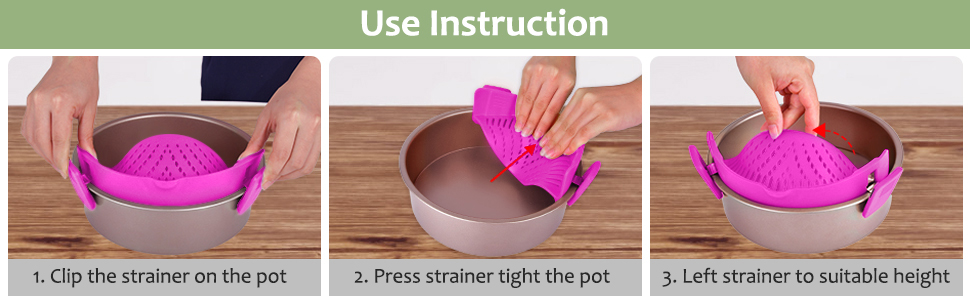 YEVIOR Clip-on Strainer