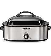 Proctor Silex Commercial 18 Quart Roaster Oven, Food Warmer, Stainless Steel (32921)