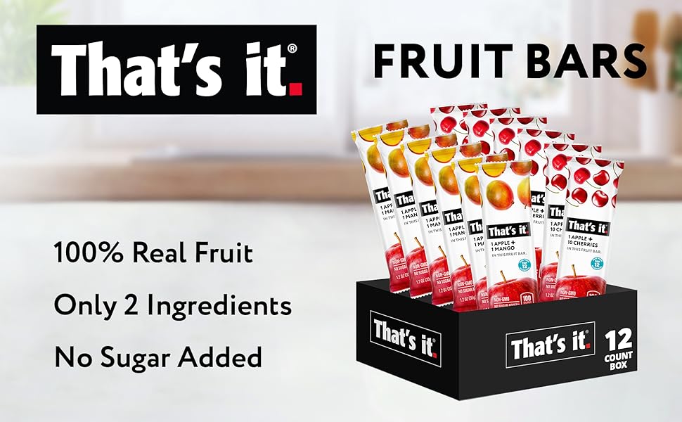 100% Real Fruit No sugar added