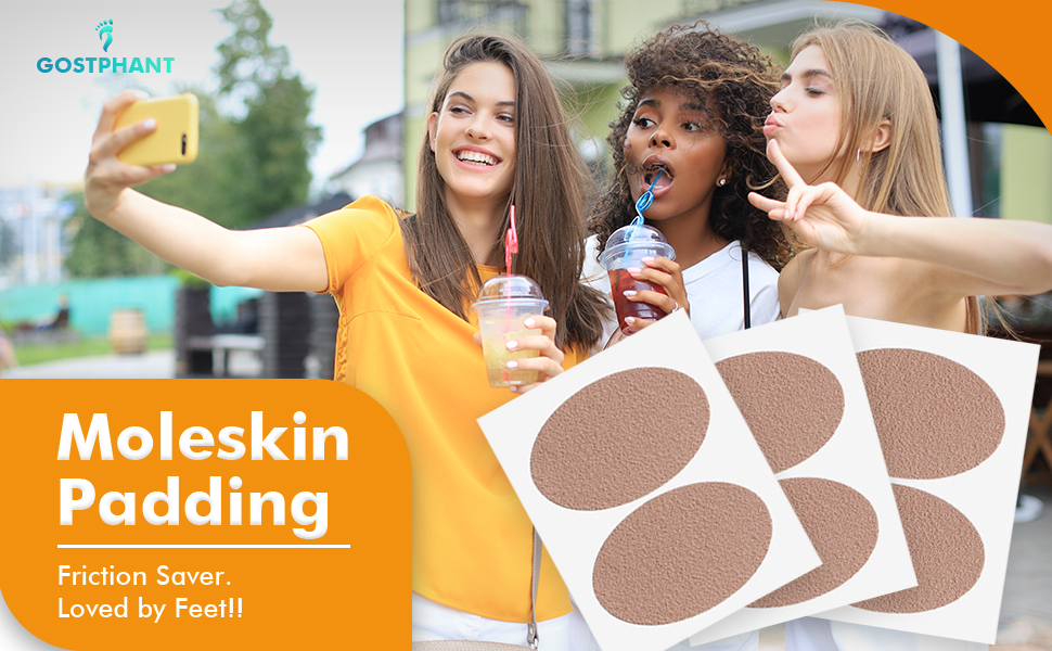 Moleskin for Blisters, Moleskin Adhesive Pads, Moleskin