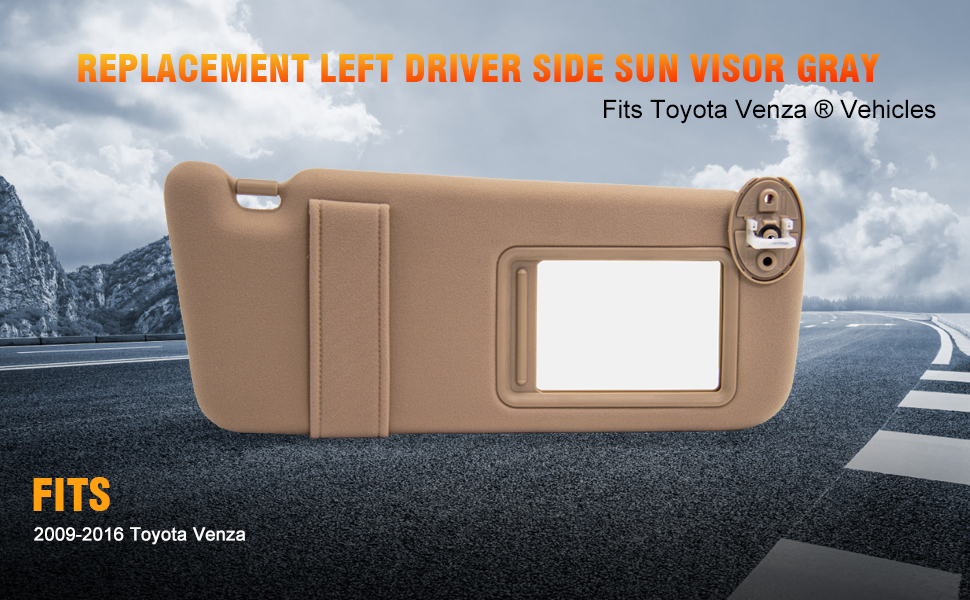 AUDOPARTION Left Driver & Right Passenger Side Sun Visor