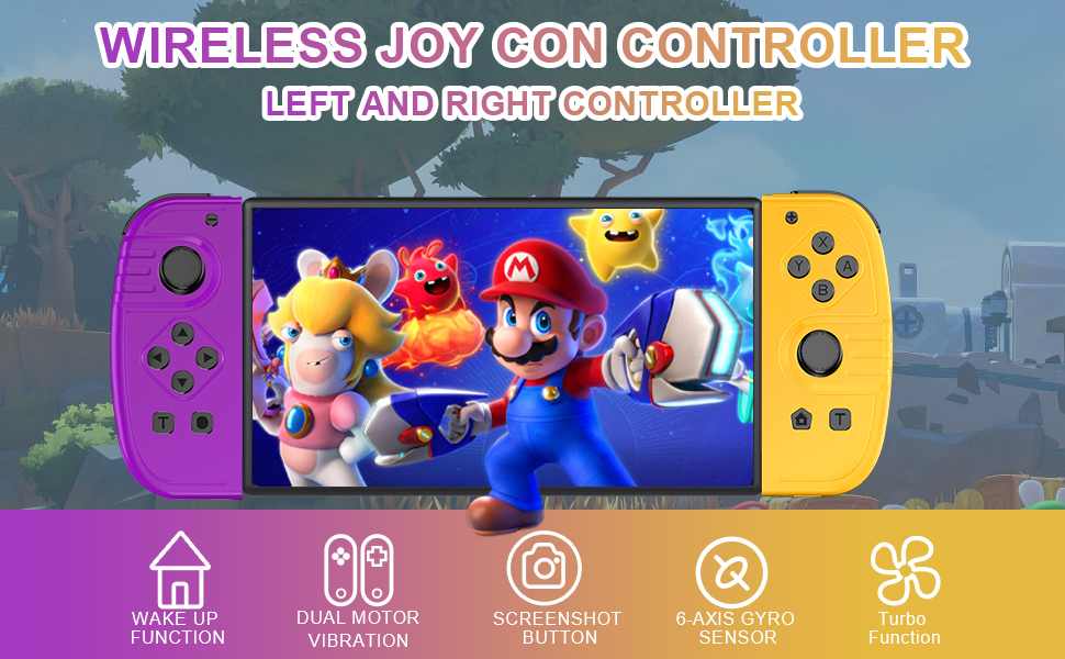 Joycons for Nintendo Switch Controller, Replacement for