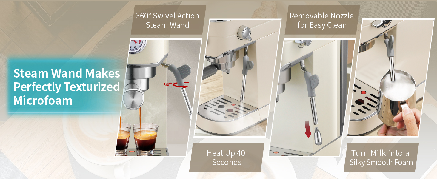 Gevi Espresso Machine 20 Bar with Grinder，Professional