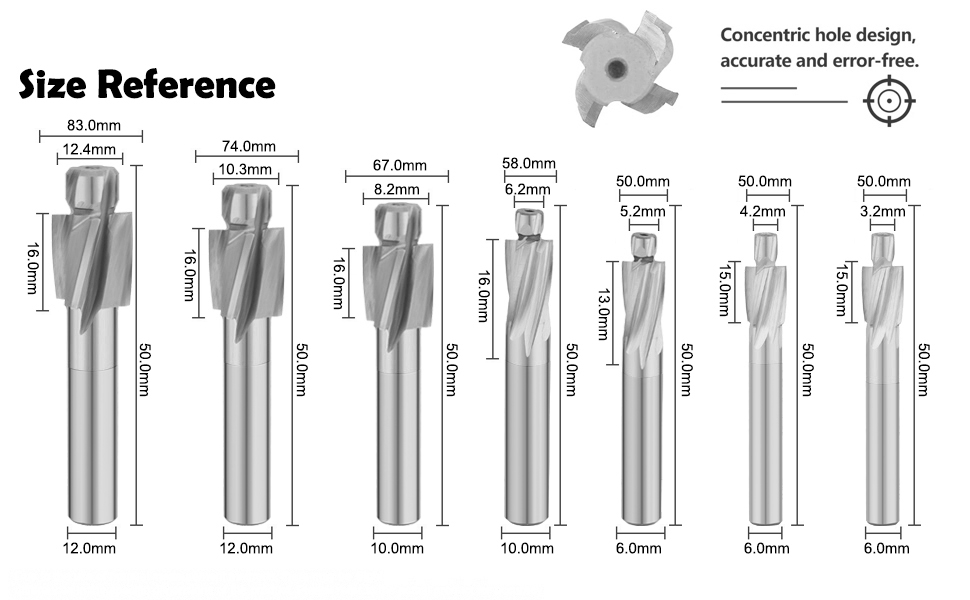 HSS-4F-COUNTERSUNK-7PCS