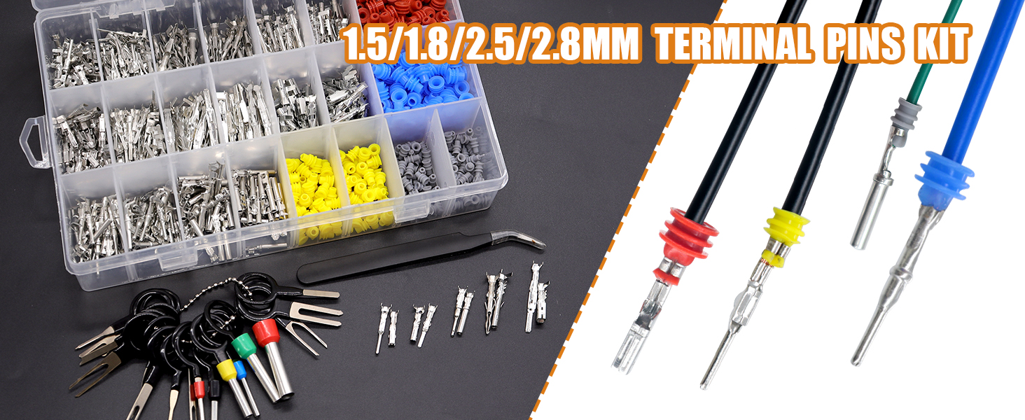 mankk 822PCS Automotive Electrical Pin Connector Terminal