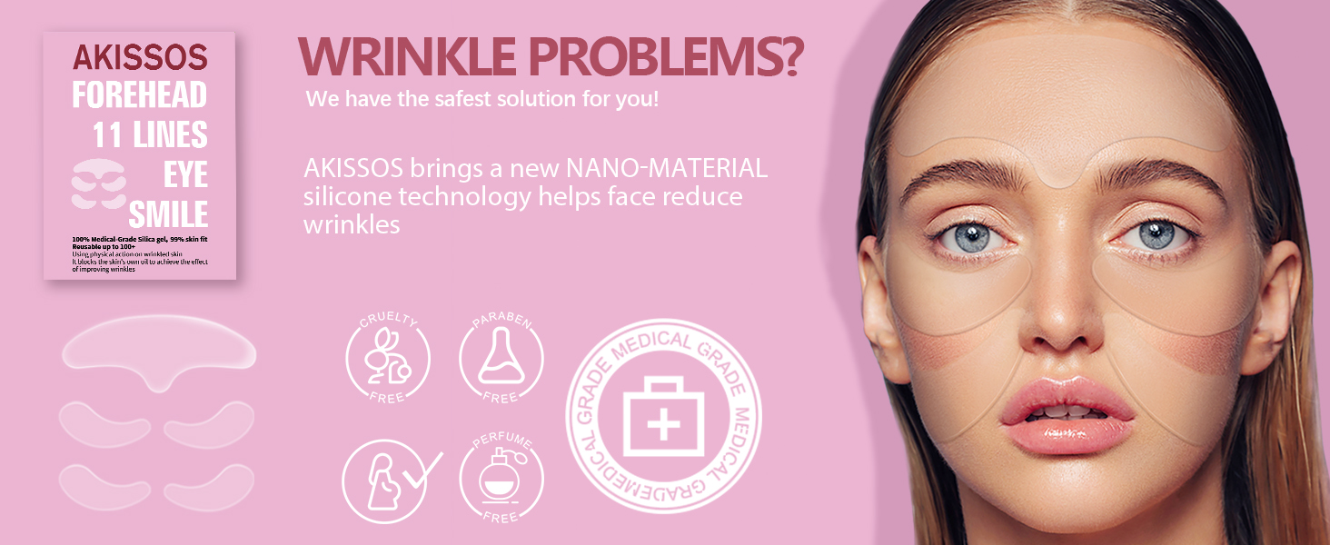 Silicone wrinkle patches