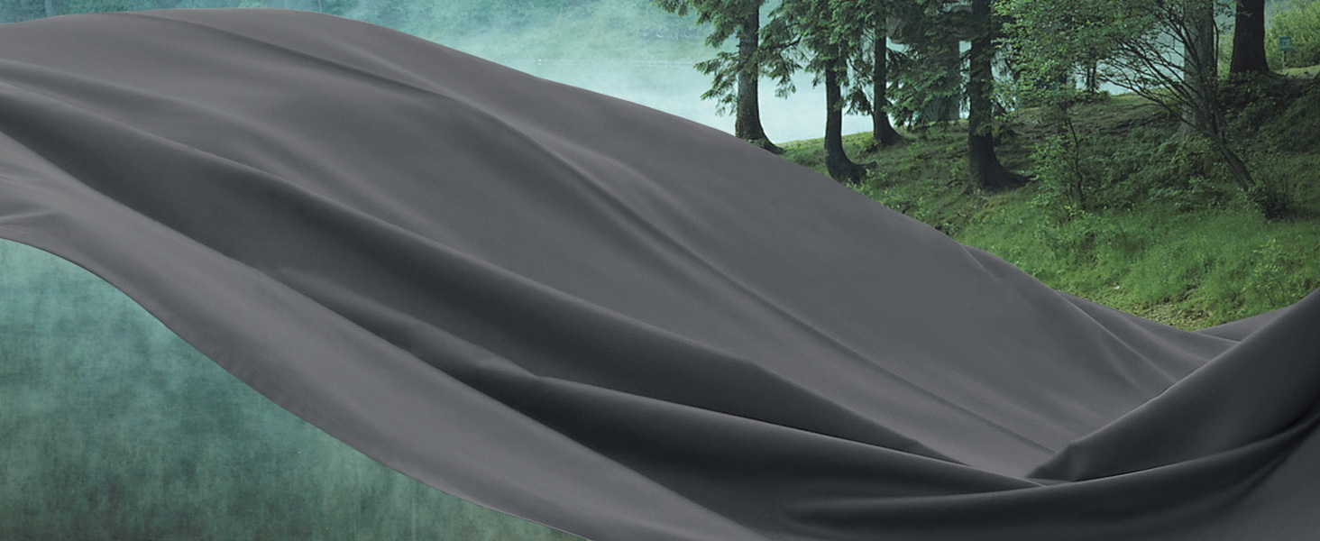 grey tencel sheet set 4 pieces lyocell cotton cooling bed sheets charcoal bedding set 