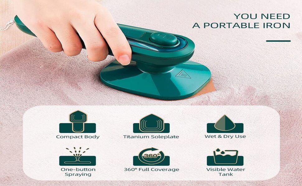 iron small travel press iron mini foldable handy iron for clothes travel mini iron