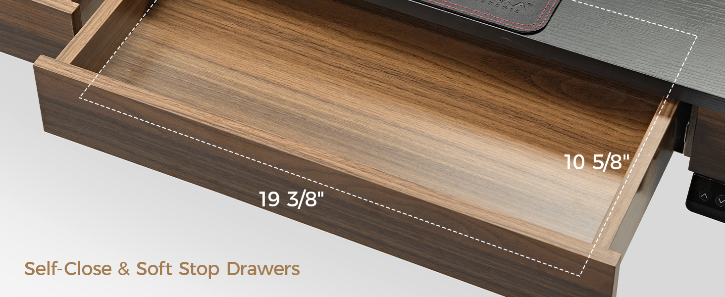 standing desk with drawers
