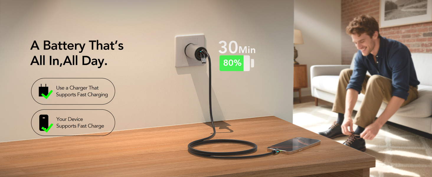 MFish 4-in-1 Universal USB Charging Cable with Carrying Case –