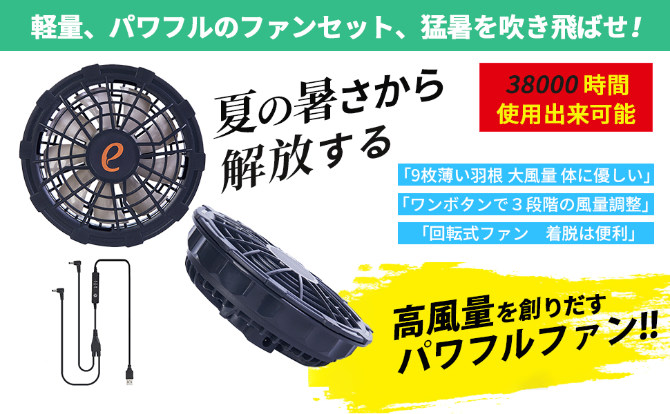 日本製 、作業着用 ファンユニット❗２セット❗プロフ必読。 日本製 、作業着用 ファンユニット❗2セット❗プロフ必読