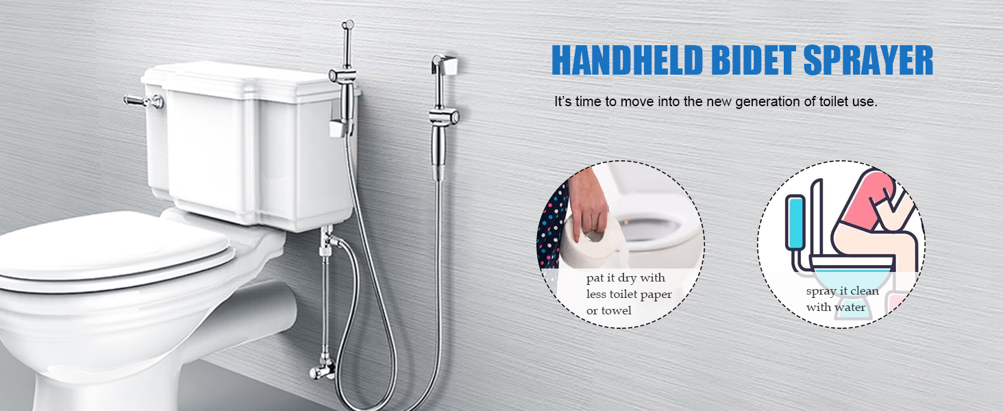SonTiy Handheld Bidet Sprayer for Toilet, All Brass Hand Bidet