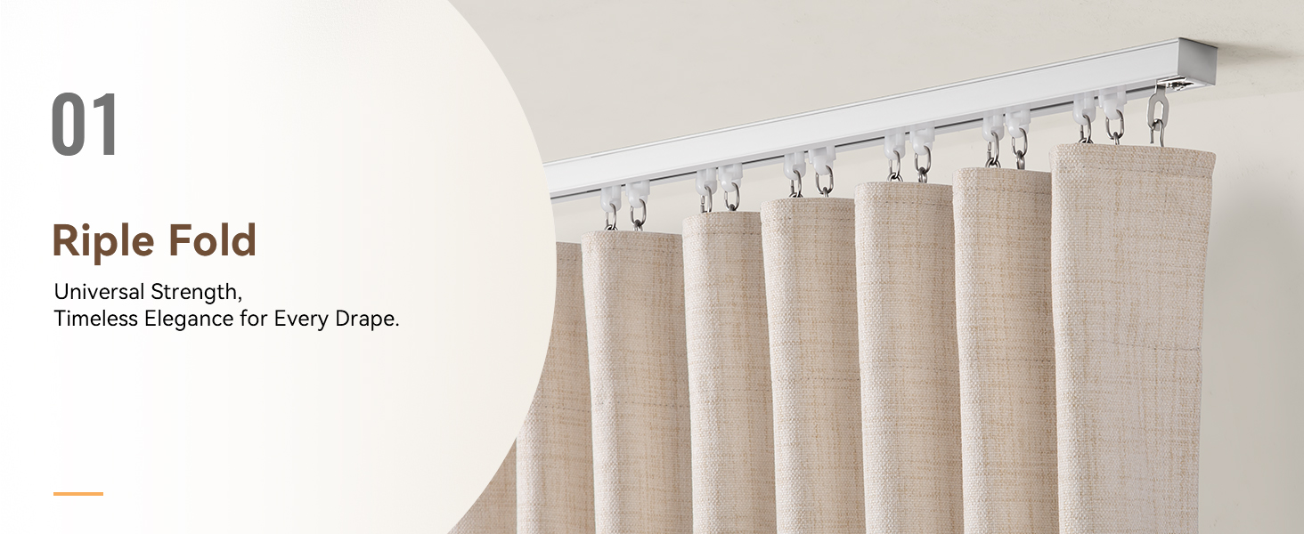 All kinds of curtains can be adapted