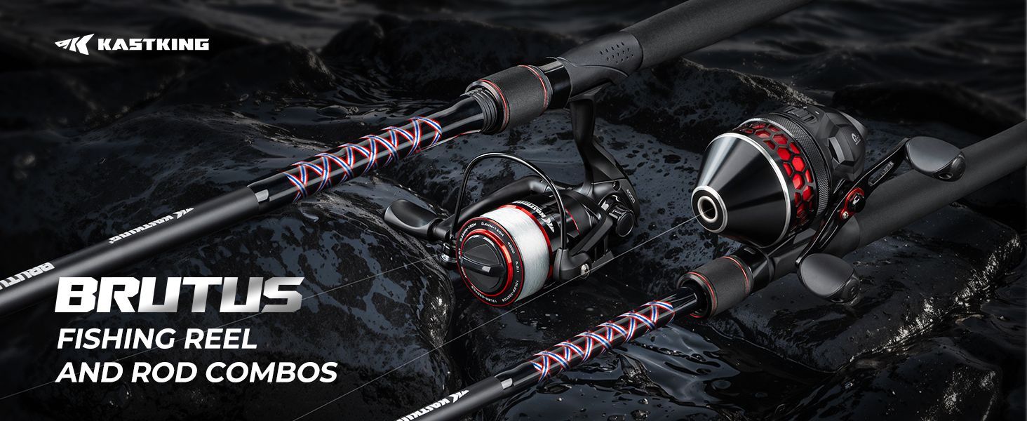 KastKing Brutus Spinning Fishing Reel Combo