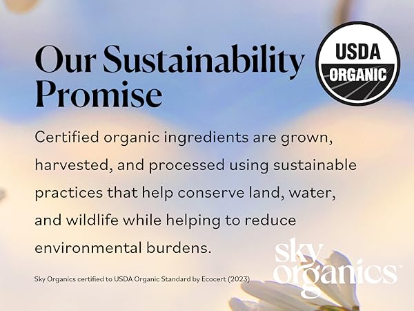 Sky Organics Organic White Beeswax Pellets Sustainability Promise