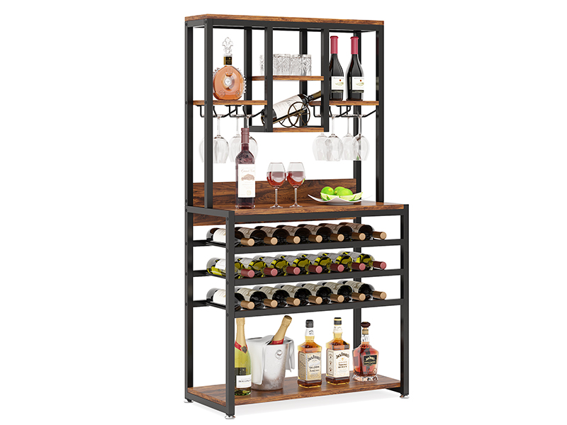 Tribesigns Large Wine Rack Table, 10 Tiers Freestanding