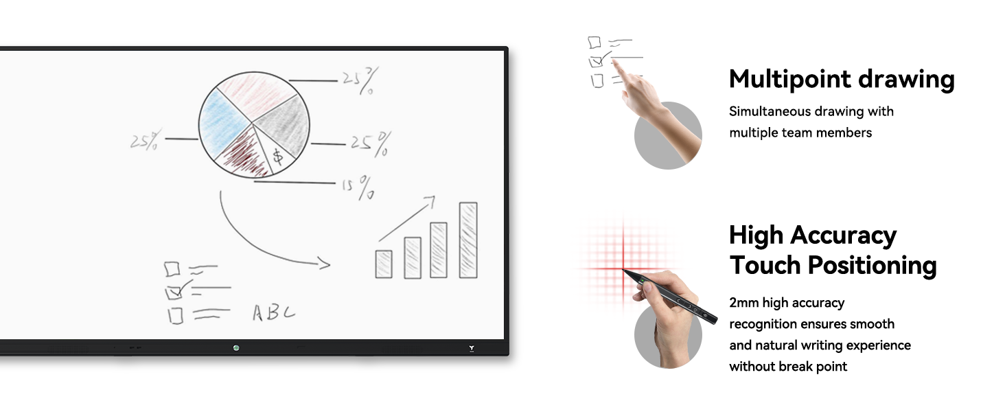 Smart Board, TIBURN HQ Board 55" V1 Smart Whiteboard, 4K