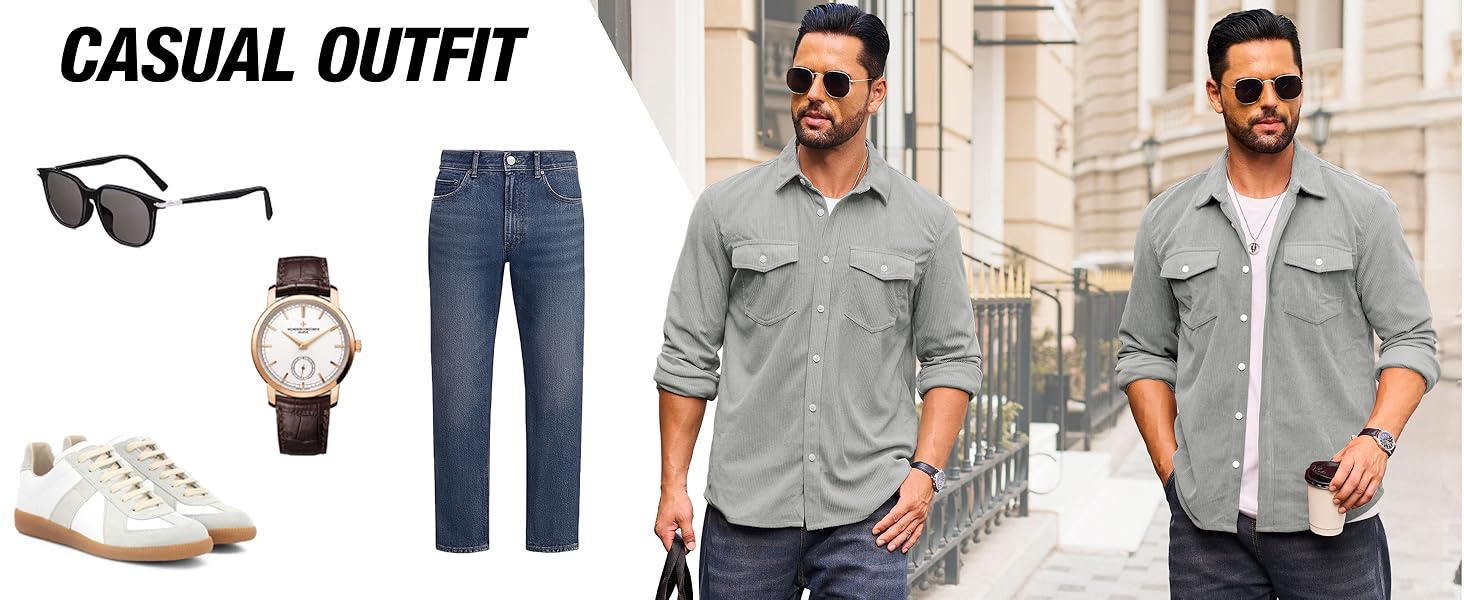 men corduroy shirts