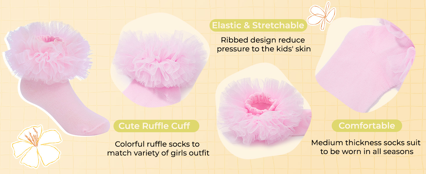 ruffle socks for girls