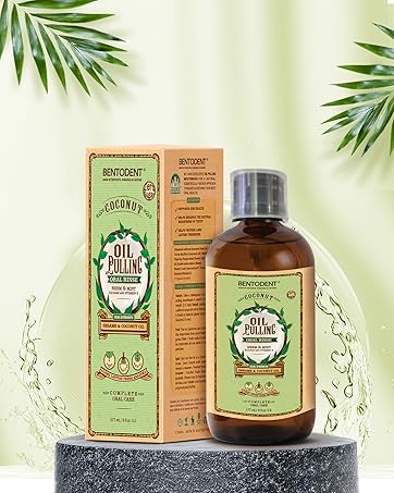 Natural Oil Pulling, Neem & Mint Freshness, Plant‑based Rinse, Fresh Breath