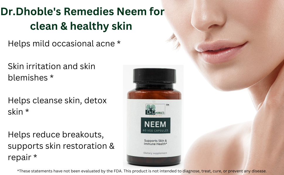 DR. DHOBLE’S REMEDIES Neem Organic Herbal Supplement