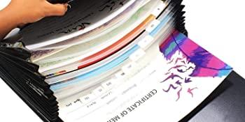 expanding file folder document organizer file certificate letter A4 size paper note holder case