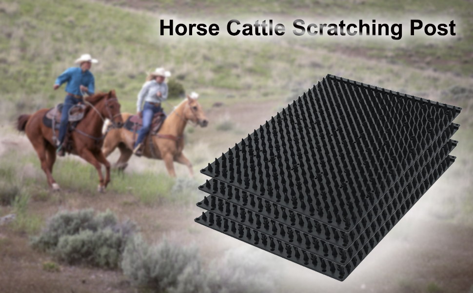 4Pcs Horse Cattle Scratcher Animal Scratchers Cow Brush